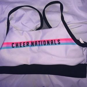 uca cheerleading sports bra